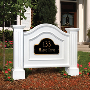 Mayne Nantucket Address Sign - White 5820-W